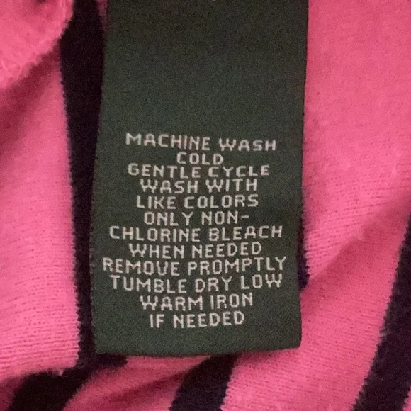 LRL Ralph Lauren pink and black top - Picture 6 of 7